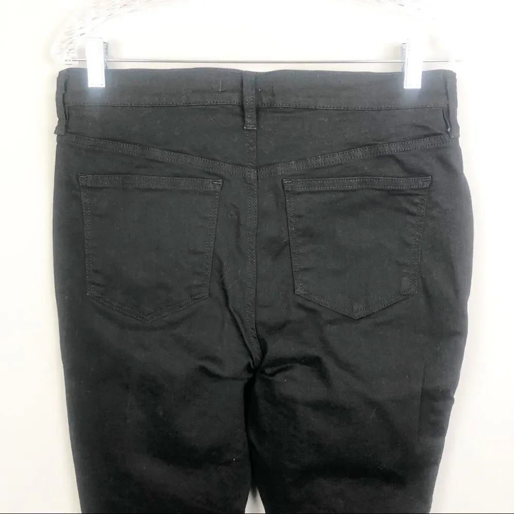 FREE PEOPLE | Dark Black High Waisted Skinny Jeans Women’s Size 31 (12)